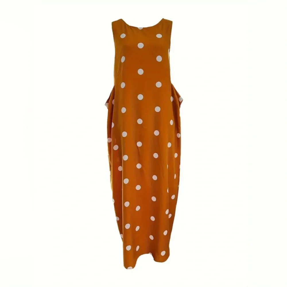 Polka dot Yellow Dress with deep pockets | Brand New - Picture 4 of 5